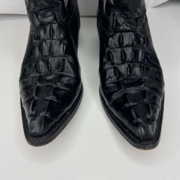 Vintage La Cabaña West Cowhide Vaqueros Boots - Picture 4 of 12